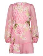 Organza Mini Dress Designers Short Dress Pink By Ti Mo