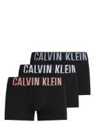 Trunk 3Pk Boksershorts Black Calvin Klein