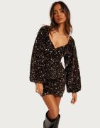 Nelly - Brun - Volume Sequin Dress