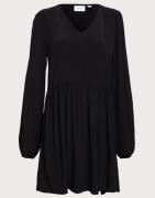 Vila - Svart - Vifini L/S Short Dress - Noos