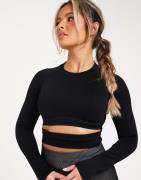 Aim'n - Svart - Black Limitless Seamless Cutout Long Sleeve