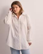 Only - Hvit - Onlthyra Oversized Shirt Noos Wvn