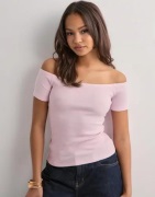 Nelly - Rosa - Rib Off Shoulder Top