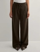 Pieces - Brun - Pcfalka Mw Pinstriped Tie Pants D2D