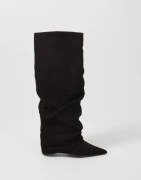 Nelly - Svart - Folded Shaft Boot