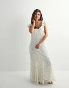 Vero Moda - Multi/Mønstrete - Vmsmilla S/L Ankle Frill Dress Wvn