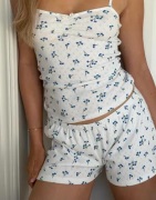 Nelly - Hvit - Cute Print Shorts