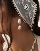 Muli Collection - Sølv - Dune Pearl Earrings