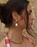 Muli Collection - Gull - Dune Pearl Earrings