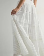 Neo Noir - Hvit - Felicia S Voile Skirt