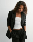 Only - Svart - Onlreina L/S Pinstripe Blazer Tlr N