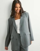 Pieces - Grå - Pckamil Ls Loose Blazer Noos Bc