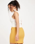 Nelly - Oransje - knot side mini skirt