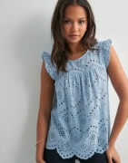 Pieces - Blå - Pcvilde Sl Top Noos