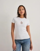 Nelly - Hvit - Lace Keyhole Top