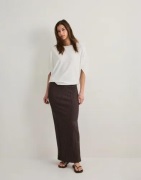Only - Brun - Onlella Long Slit Skirt Cs Jrs