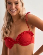 Nelly - Rød - Ruffle Bikini Balcony