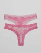Nelly - Rosa - Lovely Lace 2-Pack Thong