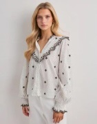 Neo Noir - Hvit - Degas Dot Blouse