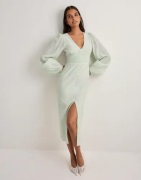 Nelly - Grønn - Smock Detail dress