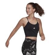 adidas Crop Top Seamless - Sort/Hvit Dame