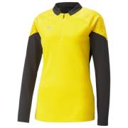 teamCUP Training 1/4 Zip Top Wmn Cyber Yellow-Black