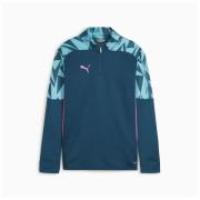 PUMA Treningsgenser IndividualFINAL 1/4 Glidelås - Navy/Bright Aqua/Ro...