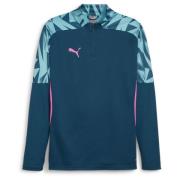 PUMA Treningsskjorte IndividualFINAL 1/4 glidelås - Navy/Blå/Rosa
