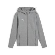 PUMA Hettegenser teamFINAL Casuals Full Zip - Grå/Sølv