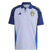 Sverige Pique Tiro 24 - Chalk Blue/Navy