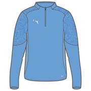 teamFINAL Training 1/4 Zip Top Team Light Blue-PUMA Silver