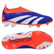 adidas Predator Elite Laceless FG Advancement - Lucid Blue/Hvit/Rød Ba...