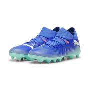 PUMA Future 7 Match FG/AG Formula - Blå/Hvit/Electric Peppermint Barn