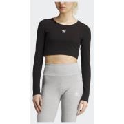 Adidas Original Essentials Ribbed Crop Long Sleeve Tee