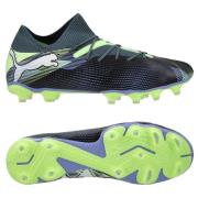 PUMA Future 7 Match FG/AG Lights Out - Gray Skies/Hvit/Fizzy Apple