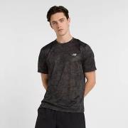 New Balance Løpe t-skjorte Athletics Printed - Svart