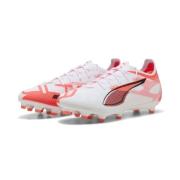 PUMA Ultra 5 Pro FG/AG Unlimited - Hvit/Sort/Glowing Red