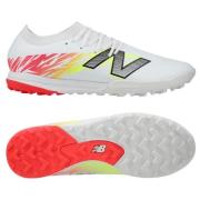 New Balance Furon V8 Team TF Flash Point - Hvit/Rød/Sølv