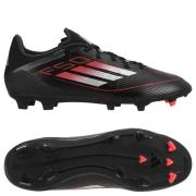 adidas F50 League FG/AG Stealth Victory - Svart/Metall/Lucid Red