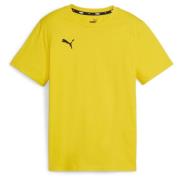 PUMA T-Skjorte teamGOAL Casuals - Faster Yellow/Sort Barn