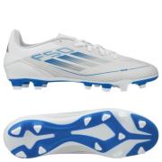 adidas F50 Club FxG Polar Victory - Fottøy Hvit/Sølv Metallisk/Blå