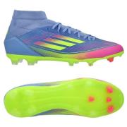 adidas F50 League Mid FG/AG Celestial Victory - Blå fusjon/Lucid Sitro...