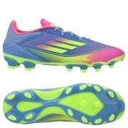 adidas F50 League MG Celestial Victory - Blå fusjon/Lucid Sitron/Lucid...