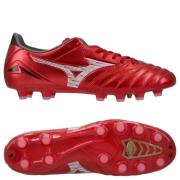 Mizuno Morelia Neo IV Pro FG Ruby Red - Rød/Hvit/Svart