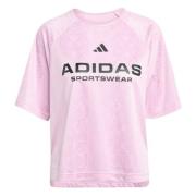 adidas T-skjorte Tiro - Rosa/Svart Kvinner