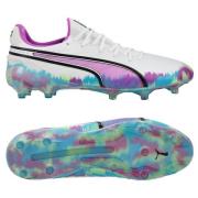 PUMA King Ultimate FG/AG Brilliance - PUMA White/Clyde Royal/Ren magen...