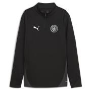 Manchester City Treningsskjorte 1/4 glidelås - PUMA Svart/Puma Sølv Ba...