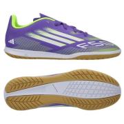 adidas F50 Club IN Radiant Blaze - Lilla/Fottøy Hvit/Lucid Sitron Barn