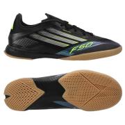 adidas F50 League IN Electric Stealth - Svart/Metall/Lucid Sitron