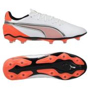 PUMA King Match FG/AG Untamed - PUMA White/Puma Sølv/Glødende rød